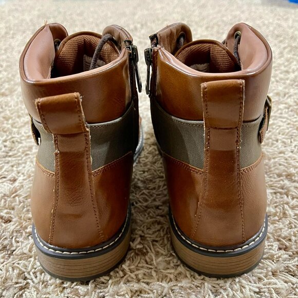 Madden By Steve Madden Men’s Lace-Up Combat Boots Brown, Size 13 (New)